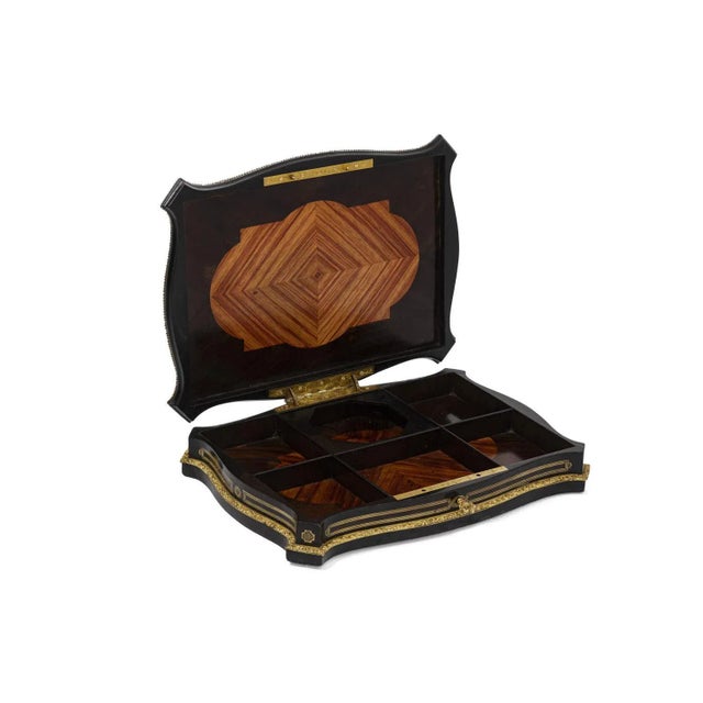 Game Box in Wood and Gilt Brass For Sale - Image 10 of 13