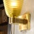 Modernist Hand-Blown Smoked Peridot Hive Form Murano Glass & Brass Sconces For Sale In New York - Image 6 of 12