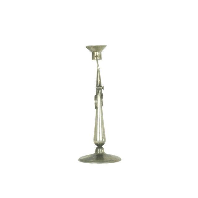 Postmodern Silver-Plated Metal Candleholder by Michele De Lucchi for Produzione Privata, 1996 For Sale - Image 3 of 5