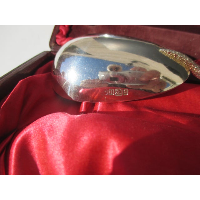 Late 19th Century Antique Silver Plate Gift Set of Serving Spoons Circa 1870-A Pair of 2 For Sale - Image 5 of 8