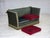 Danish 2-Seater Drop Arm Spanish Sofa in Green and Red Velour, 1970s For Sale - Image 12 of 18