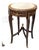 Ivory Grandeur – Louis XV-Inspired Side Table With White Marble Top & Ornately Carved Wood Frame For Sale