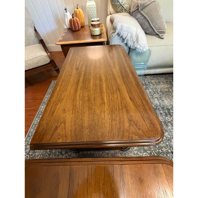 1970s Drexel Cabernet French Provincial Two-Drawer Nightstands — A Pair For Sale In Charleston - Image 6 of 12