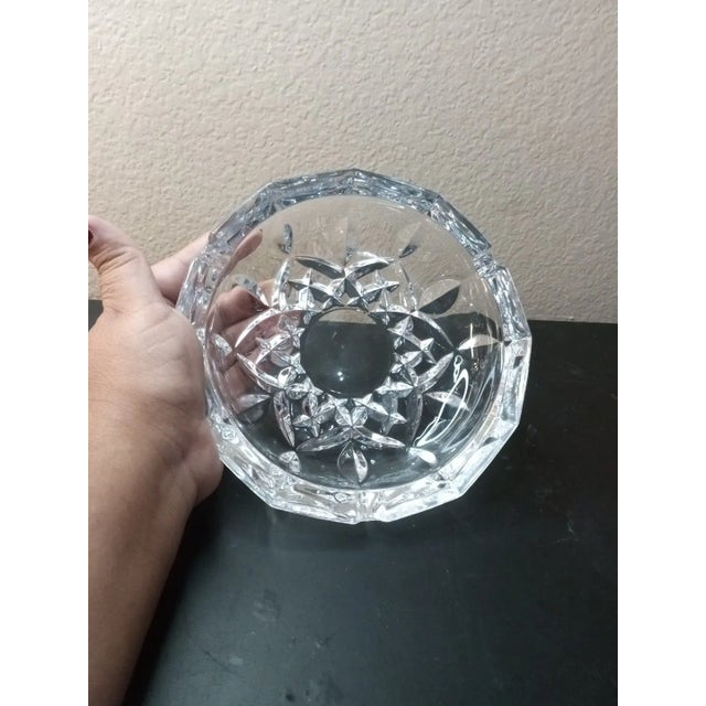 Italian 1980s Capri Lead Crystal Faceted Ashtray, Made in Italy For Sale - Image 3 of 7