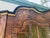 1970s Hand Painted Gold Leaf Chinoiserie Vitrine Burl Wood Display Cabinet For Sale - Image 9 of 16