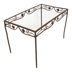 Vintage Rectangle Wrought Iron Table Base