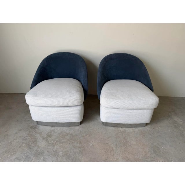 Contemporary Pair of Minotti Lawson Lounge Armchairs by Rodolfo Dordoni, Italy For Sale - Image 3 of 13
