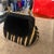 A 1950s Roberta Di Camerino Style Brown and Beige Velvet Italian Top Handle Bag For Sale - Image 4 of 14
