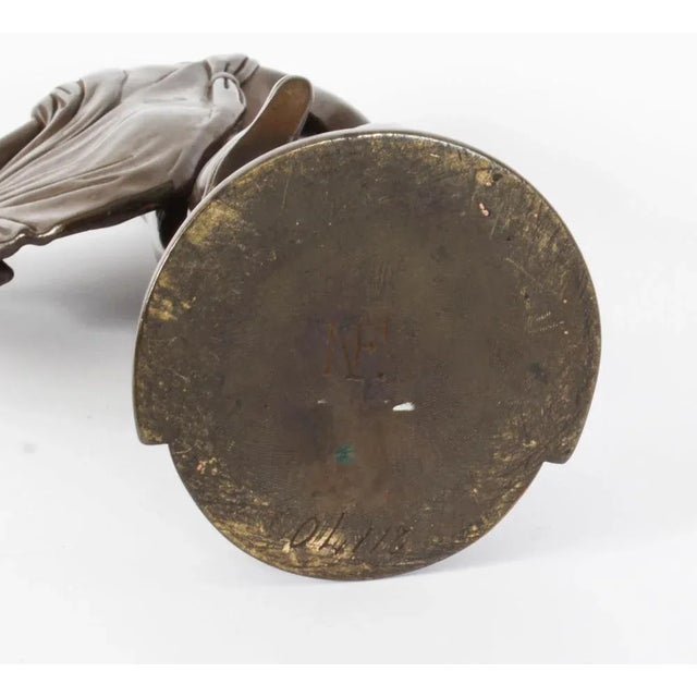 Victorian Artist, Antique Sculpture of Greek God Apollo, 19th Century, Bronze For Sale - Image 10 of 14