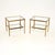 Vintage French Brass and Glass Side Tables, 1960, Set of 2 For Sale - Image 11 of 11
