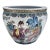 Vintage Chinese Hand Painted Porcelain Fish Bowl Vase For Sale