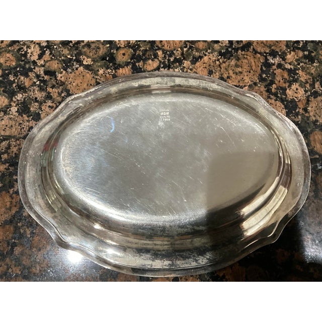 Traditional Gorham Sterling Silver Oval Serving Dish #13565-422g For Sale - Image 3 of 3