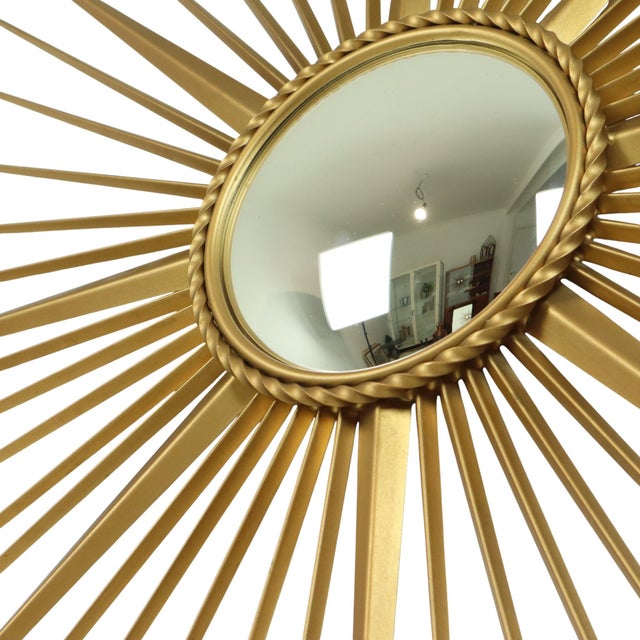 Large Vintage Sun Mirror from Vallauris, 1960s For Sale - Image 10 of 18
