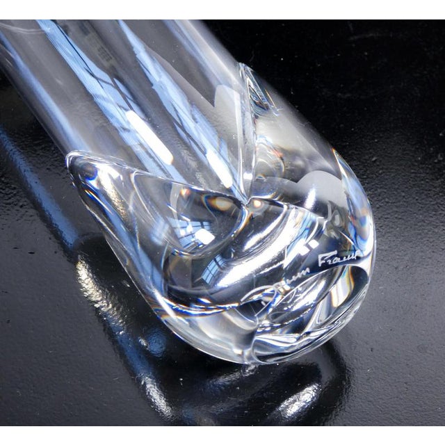Glass Crystal Corolle Glasses from Daum, Set of 12 For Sale - Image 7 of 16