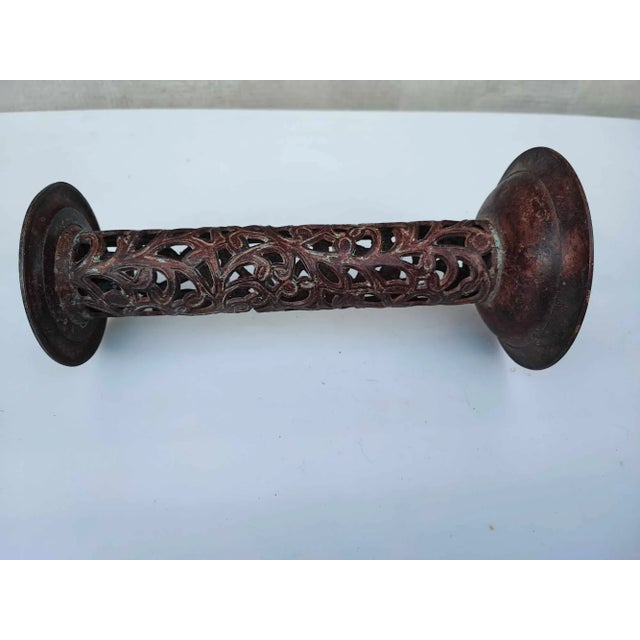 Vintage Brass Candlestick, 1890s For Sale - Image 3 of 6