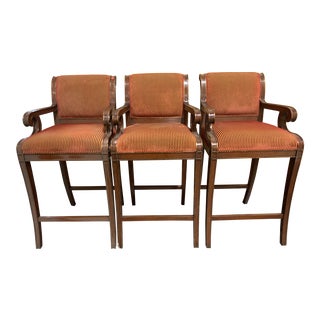 Nancy Corzine Bar Stools - Set of 3 For Sale