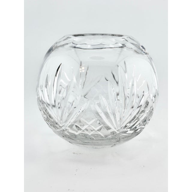 Traditional Vintage Cut Crystal Bowl For Sale - Image 3 of 6