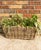 Tan Artifacts Rattan Rectangular Planter with Black Plastic Insert, Natural, 20"X8" For Sale - Image 8 of 9