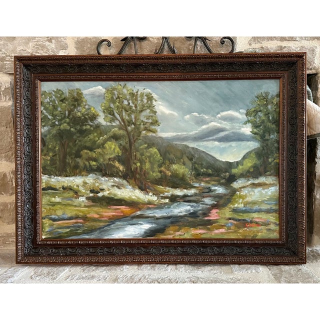 Texas Landscape, Contemporary Nostalgic Impressionism, Texas Hill Country For Sale - Image 12 of 12