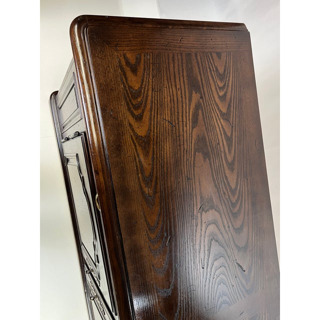 Late 20th Century Henredon "Four Centuries" French Provincial Solid Ash Sideboard / Buffet For Sale - Image 16 of 18