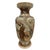 This item is an antique Japanese Satsuma earthenware vase, heavily decorated in the traditional Nishikide (brocade) style...