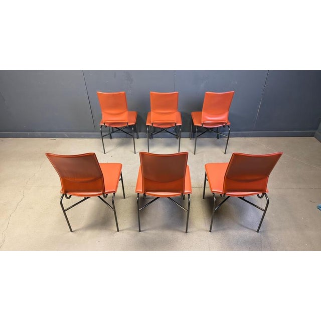 Metal Dining Chairs by Ross Littel for Matteo Grassi, 1970s, Set of 6 For Sale - Image 7 of 17