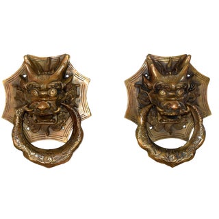 Vintage New Asian Door Knockers For Sale Chairish