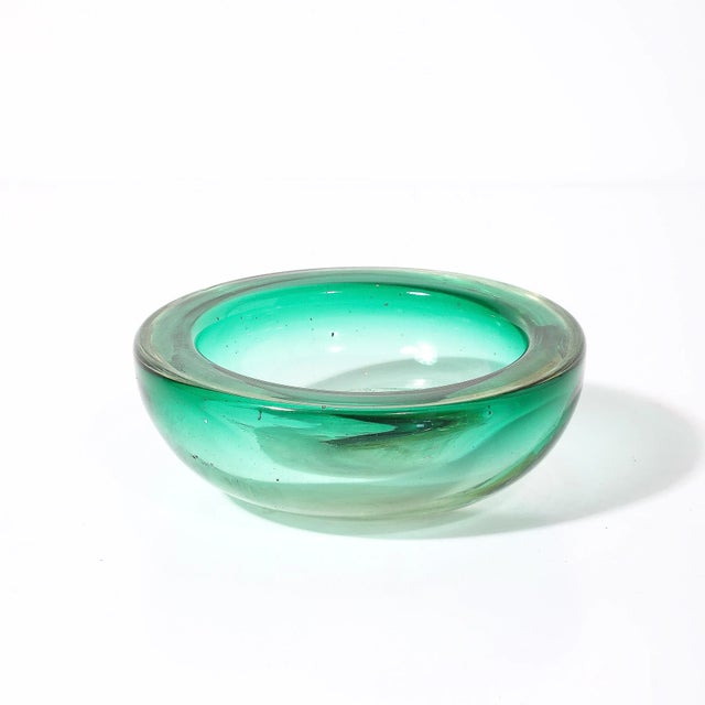 Mid-Century Modernist Fish Motif Hand-Blown Murano Glass Bowl by Alfredo Barbini For Sale - Image 12 of 12