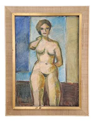 Gunnar Svensson, Nude Study, 1964, Oil on Canvas, Framed