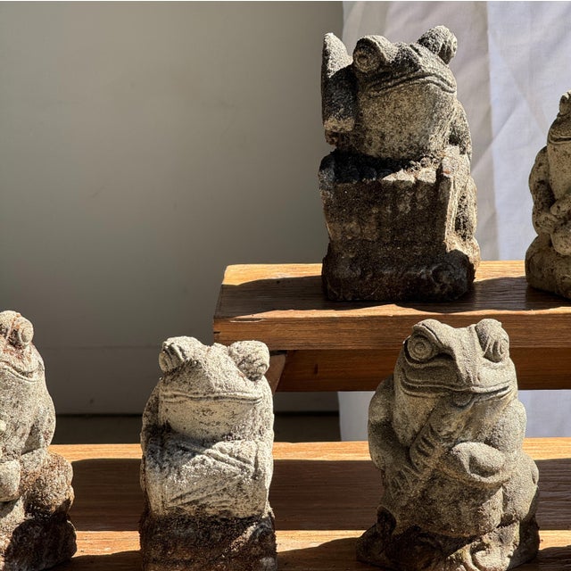 Small Balinese Limestone Frog Sculpture, 2000s For Sale - Image 18 of 18