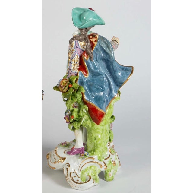 Antique Old Paris Porcelain Figure of Imperial Shepherd & Dog.