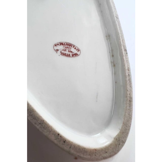 Antique Porcelain Serving Plate For Sale - Image 6 of 9
