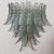 Murano glass crystal color suspension chandelier ø80 cm made in italy, vintage style design chandelier type: chandelier...