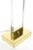 Vintage Lucite and Brass Ram's Head Column Floor Lamp For Sale - Image 9 of 10