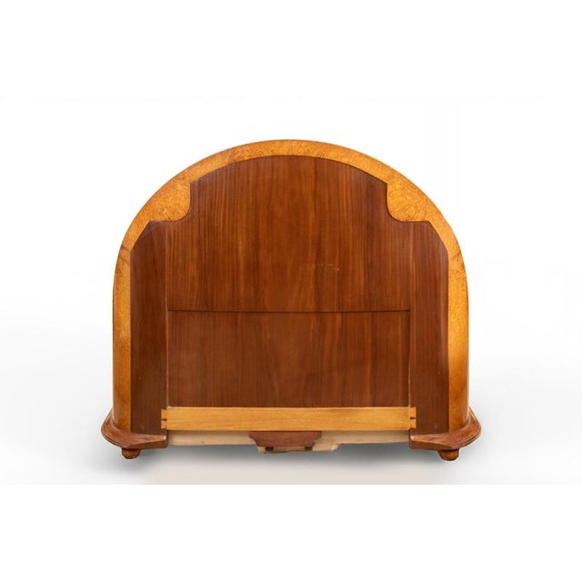Jules Leleu Art Deco Bed in Mahogany and Amboyn from Jules Leleu, 1923 For Sale - Image 4 of 18