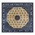 1920s Beige Medallion Floral Classical Greek Antique Chinese Baotou Square Rug For Sale