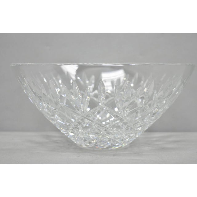 Victorian Late 20th Century Waterford Cut Crystal Lead Glass 10" Centerpiece "Gallagher" Bowl For Sale - Image 3 of 11