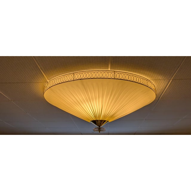 Large Vintage Fush Mount in style of Paavo Tynell, 1950s For Sale - Image 15 of 18