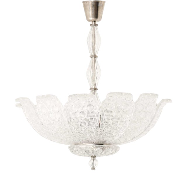 Scandinavian Modern Pendant Lamp in Chrome and Glass attributed to Carl Fagerlund, 1940s For Sale