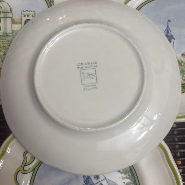 Longchamp Vintage Longchamp Canapé or Appetizer Plates -Set of 6 For Sale - Image 4 of 4