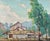 1940s 1940s Joseph Frey Oil on Canvas Plein Air Landscape of California Barn Framed For Sale - Image 5 of 6