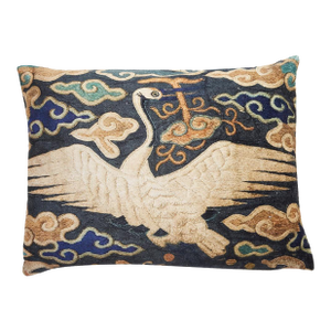 Crane Velvet Pillow 12"x16"