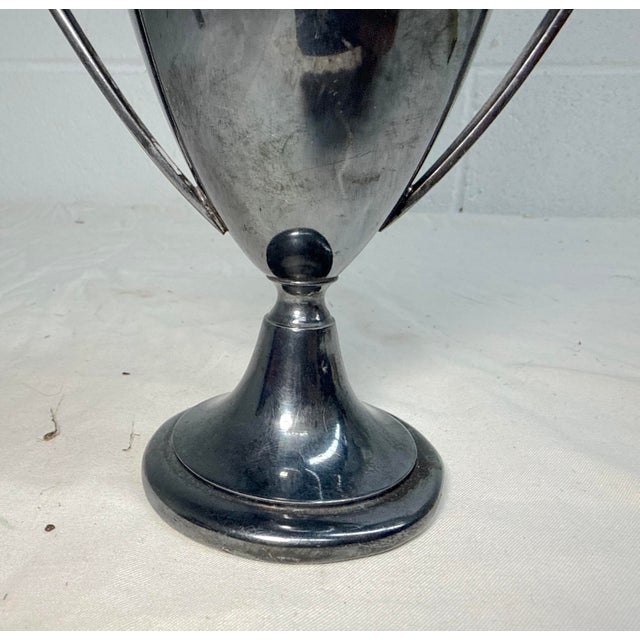 Antique 1928 Manchester 220 Yds Low Hurdle Track Meet Silverplate Trophy Award For Sale - Image 4 of 10