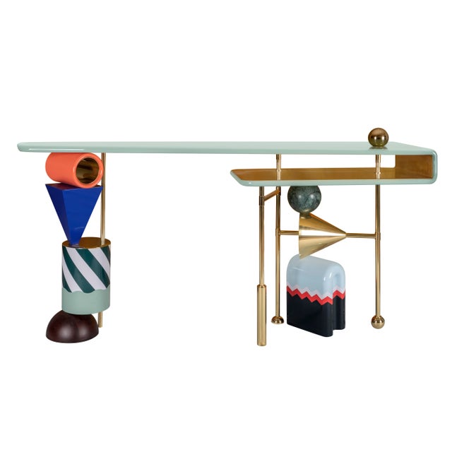 Blue Ahrt Console Table by Malabar For Sale - Image 8 of 8