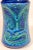 Blue Mid Century Italian Rimini Blue Bitossi Pottery Vase For Sale - Image 8 of 9
