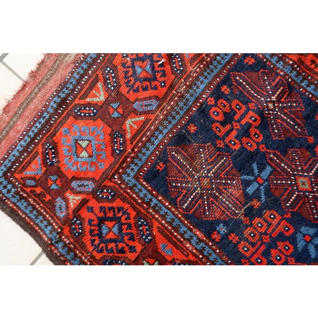 1880s, Handmade Antique Afghan Baluch Rug 3.1' X 7.1' For Sale In New York - Image 6 of 13