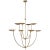 Traditional Thomas O'Brien for Visual Comfort Signature Keira XL Chandelier in Hand-Rubbed Antique Brass For Sale - Image 3 of 3
