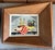 Vintage Mid Century Modern 1950s Paintings Forced W/ Perspective in Wood Frames, Signed - Set of 2 For Sale - Image 4 of 10