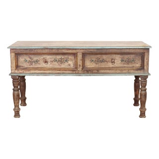 Colonial Painted Serving Table, 1890s For Sale