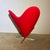 1970s Heart Cone Chair in Red by Verner Panton, 1970s For Sale - Image 5 of 9